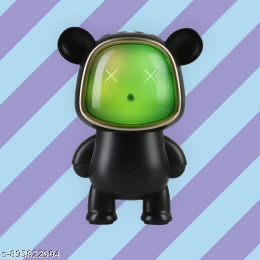 Cute Bear Portable Bluetooth Speaker with RGB LED Fusion Lights, Wireless Hi-Fi Sound & Deep Bass, Cartoon Astronaut Bear Speaker for Kids & Gifting (Multicolor)