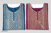 Women Ethnic Wear Rayon Embroidery Gala Kurti, Size -S, M, L, XL, XXL, 2XL, New Design & Fashionable Kurti, Pack of 2 (Combo of 2)