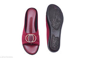 New SHAMAMA Flat Sandals Cherry Slipper for Women , Women's Fashion Sandal Leather, Comfortable & Stylish Wedges for Casual & Formal Occasions, Comfortable Lycra Slippers For Women, Flats for Women Stylish Latest Girls Sandals