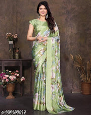 Yashika Women Tussar Silk Printed Saree With Blouse Material |saree for Women | saree collection 2025 | New Sari | Latest Saree