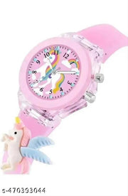 3D Printed Cartoon Printed Glowing LED Light Kids (Age:3-10 Years) Gift Analog Watch - For Boys & Girl