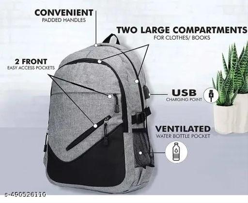 College Bag for Men & Women (Grey) 28L