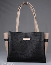 Dual Tone Large Capacity Croco Pattern Tote Handbags Purses Shoulder Bag For Womens