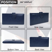Regular fancy Women's Faux Leather with Zip Pocket, Multiple Card Holders and Pocket Wallet