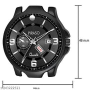 ANALOG DAY AND DATE WORKING BLACK DIAL&BLACK STRAP WATCH FOR MEN