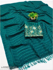 Chiffon Bollywood Saree With Separate Blouse Piece