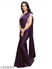 Heavy satin silk with digitel printed blouse saree for stlish women