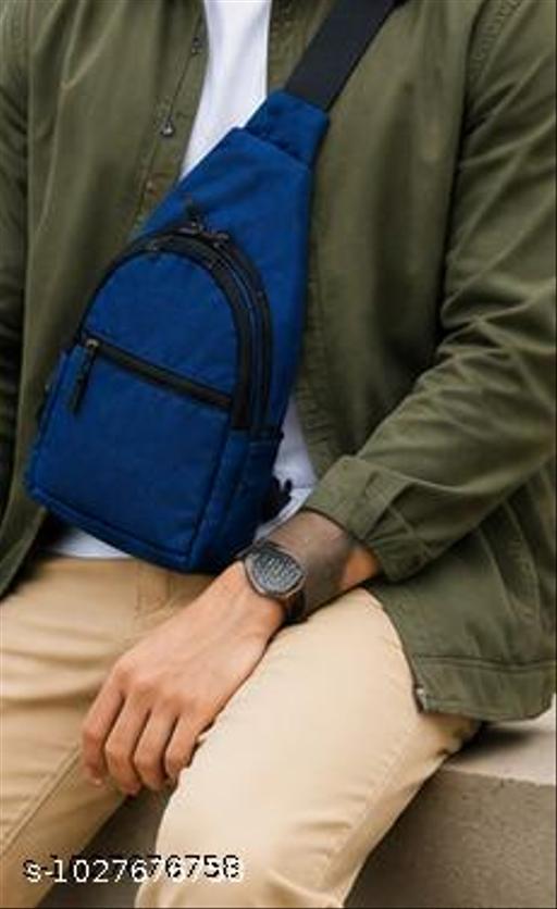 Premium Blue Crossbody Sling Bag for Men & Women