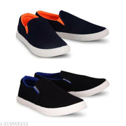 Pack of 2-2s combo shoes for men| black red-blue black- t blue combo shoes in color| comfortable and walking shoes for men
