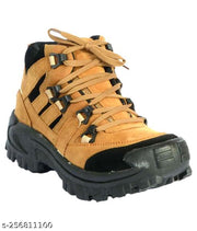 Men's Beige Synthetic Leather Outdoor Casual Shoes - MRJ572