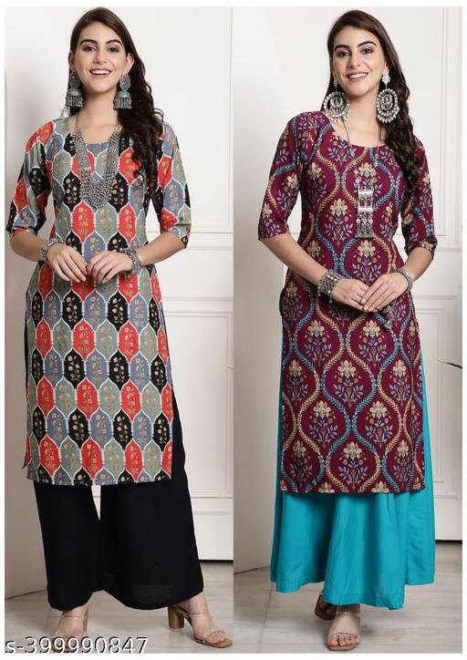 Latest ZAVI ENTERPRISE 2024-25 KURTIS FOR WOMEN (Pack of 2)