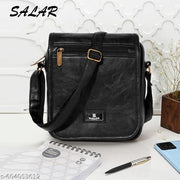 Salar leather pu Sling Bag with Multiple Compartments – Compact & Functional Crossbody Bag for Everyday Use