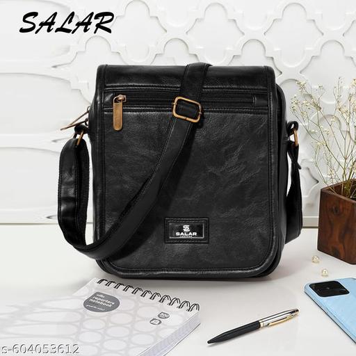 Salar leather pu Sling Bag with Multiple Compartments – Compact & Functional Crossbody Bag for Everyday Use