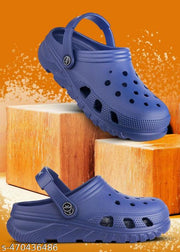 Bersache Extra Soft Classic Casual with  Regular wear with Ultra Soft & Flexibility Technology Clogs for Men's & Boy's-  (6133-Blue)