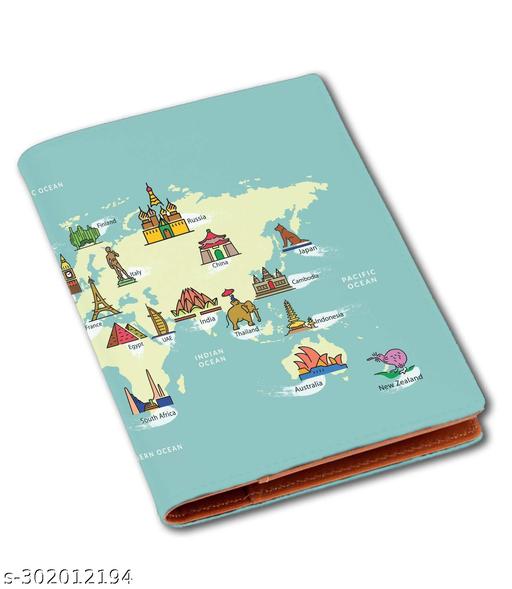 Fashionduet Printed Passport Case/Card/Travel Document Holder for Travel Use,Passport Cover Holder Sleeve,Passport Wallet Leather