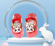 LifeO- Kids FANCY FLIP FLOPS WITH HORN