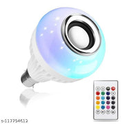 E27 50 Watts LED Bulb with Bluetooth Speaker Music with Remote Control for Home, Bedroom, Living Room, Party Decoration - Multicolour, Pack of 1