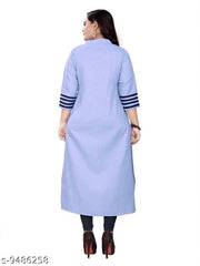 Women's Solid Cotton Plus Size Kurti