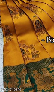 Beautiful Art Silk Jacquard Border Saree With Unstitched Running Blouse For Women Wedding Wear Party
