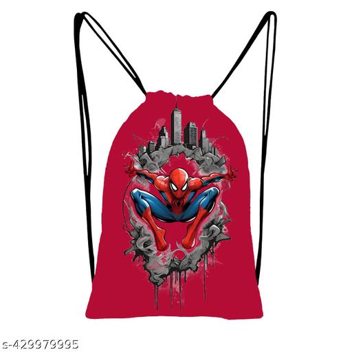 Printed Dori Bag Drawstring Backpack Small Bag Gym Bag tution bag Gift Bag for Everyday Use