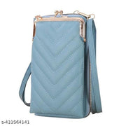 Mobile Sling Bag For Women Side Shoulder Small  Bag Phone Bag for Women Cell Phone Purse Wallet Kiss Lock Cute Shoulder Bag with Credit Card Slots
