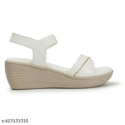 Kajmi Strepied Wedges Sandal For Women & Gilr's Trendy Comfort Fashion Latest Design Sandle For Women Fashion Casual Ethnic Wear Wedges Sandle For Woman