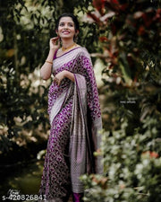 Amiable Wine Soft Silk Saree With Transcendent Blouse Piece