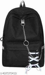 Trendy Women's Black Backpacks with Ribbon | Women's | Black | Backpacks | Ribbon |