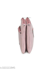 GUKA Wallet For Women / money organizer / women clutch / 3 zip compartments / multi compartment wallet