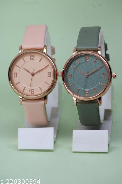 Attractive Ethnic Embossed Designer Leather Belt Analog Watches for Women Watches for Girls