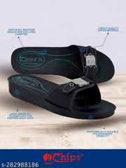 Chips Women Casual Slipper 0702_BLACK