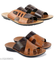 Combo Pack of 2 Slippers for Men  Flip Flops