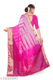 Fancy Organza Shibori Print Saree With Running Blouse Pic.