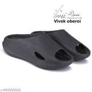 Bersache  Lightweight Stylish  Slipper  With High Quality Sole For Men (Black-6149)