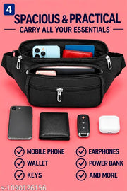 Men’s Premium Multi-Pocket Waist Bag | Crossbody Belt Bag | Travel & Daily Use