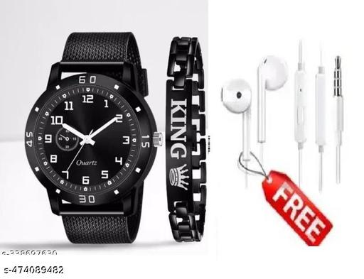 HRV Black Dial Black Cash Smart Pu Belt Men And Boys Watch
