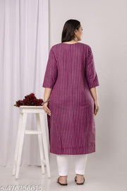 SHRITIKA kurti for women | daily wear kurti | plus size kurtis for women | ready made cotton kurti | big size kurti | kurti stripe | Blue kurta | casual kurti | designer kurti