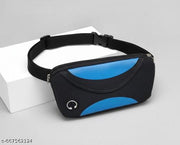 Waist Bag for Men Adjustable Strap | Crossbody Waist Pouch With 2 Pockets | Boys Waist Bag Fanny Pack for Travel Hiking, Casual Wear