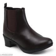 THE ALL WAY Women Elastic Kiten Heel  boots ,Chelsy boots For Women