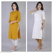 Cotton slub  Kurti For Women  Combo  Pack  -2