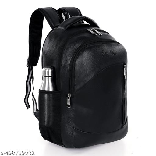 Leather Fashionate School Bags Laptop Backpack Waterproof PU Leather Backpacks for Men Women Boys & Girls Backpack