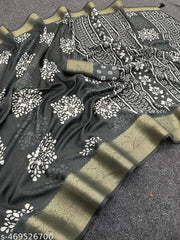 JACURD DOLA PRINT SAREE SILK NEW PRINT DESIGN