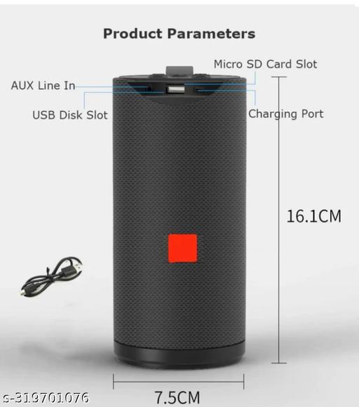Sunever Premium Wireless TG-113 Bluetooth Speaker (Color Black)