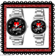 Carnival Couple Watches Men and Women Black Dial Watch  Her or His Set of 2 - Couple watch