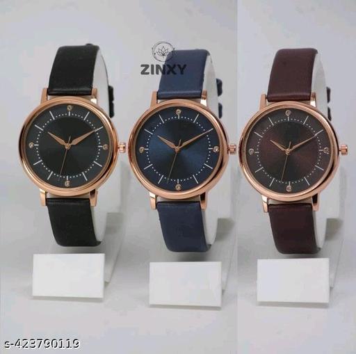 Analog 3 Different Color Royal Dial Watch for Womens and Girls Single and Combo Watches for Women and Girl Pack of 3