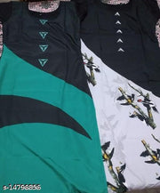Polyster/Crepe fabric-STYLISH LADIES AND WOMEN Top With Plazo.and Nack Latkan , top and bottom set,, top and plazzo set, tops and pants , top and leggings , tops and tunics, kurti and plazo set , kurti and pants , kurti tops and plazzo  for girls