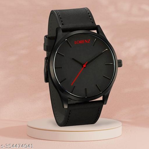 Lorenz Slim Black Analog Watch for Men MK-1048A
