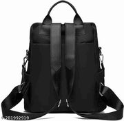 Women's Classic Backpack For College Office Travelling Trending Bag( Black )