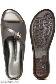 H Ladies Woman Sandals Synthetic Leather Lycra Leather Flat Sandals Aadab Fashionable Women Flip flop & Slippers