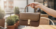 satchel or crossbody bag Blue Croco-Skin Textured Leather Handheld Bag Legal Bribe Crock Flap Sling Bag Caprese Cherry Medium Blue Satchel Bag For premium lady official purse